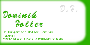 dominik holler business card